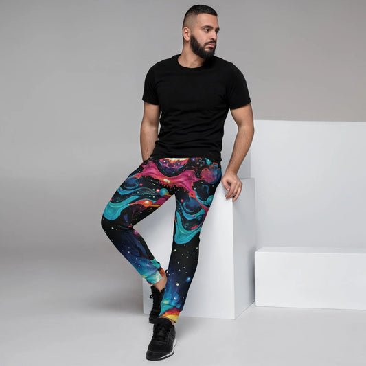 Men's Comfortable Joggers - Astral Tempest - by Jelly Kvlt