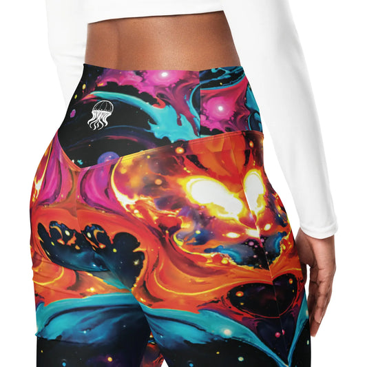 Flare leggings - Astral Tempest - by Jelly Kvlt