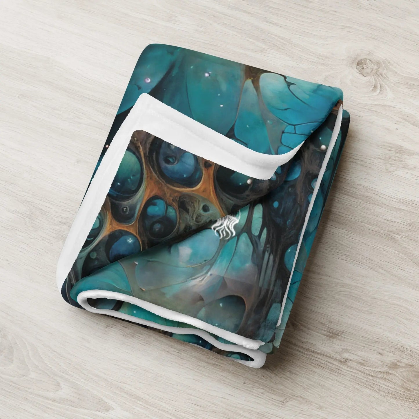 Chthonic Echoes Soft Fleece Blanket - by Jelly Kvlt