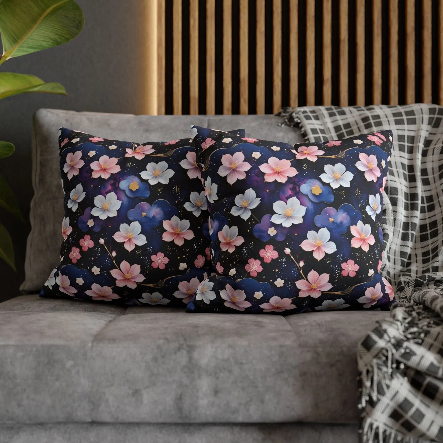 Square Pillow Case - Cosmic Sakura