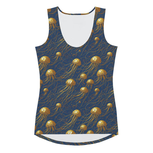 Jelly Kvlt - Tank Top - Blue And Gold Jellyfishes