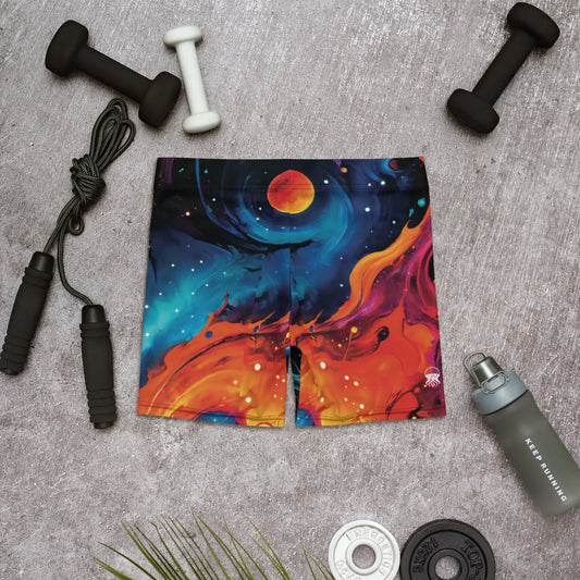 Tight Shorts - Astral Tempest - by Jelly Kvlt