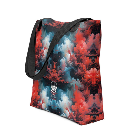 Tote bag - Ethereal Crimson Flow - Light Jelly Kvlt