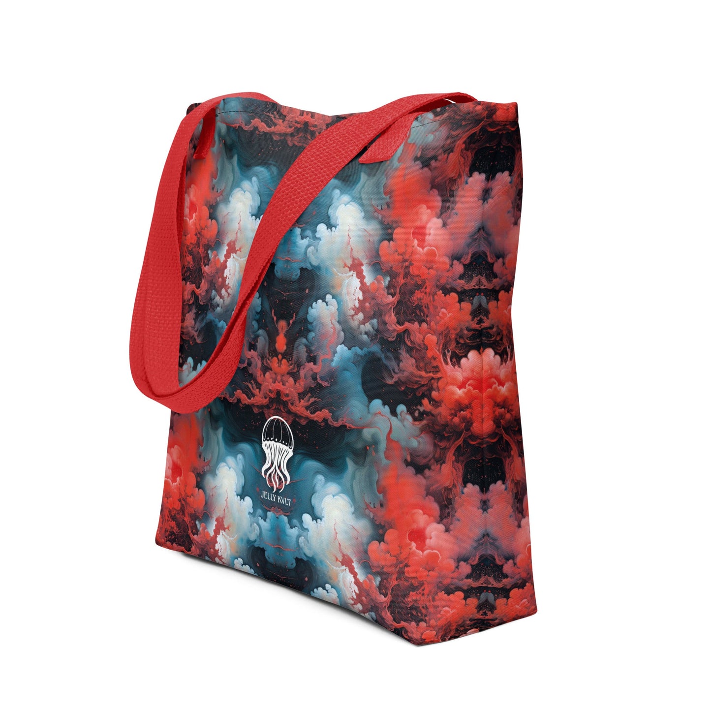 Tote bag - Ethereal Crimson Flow - Light Jelly Kvlt