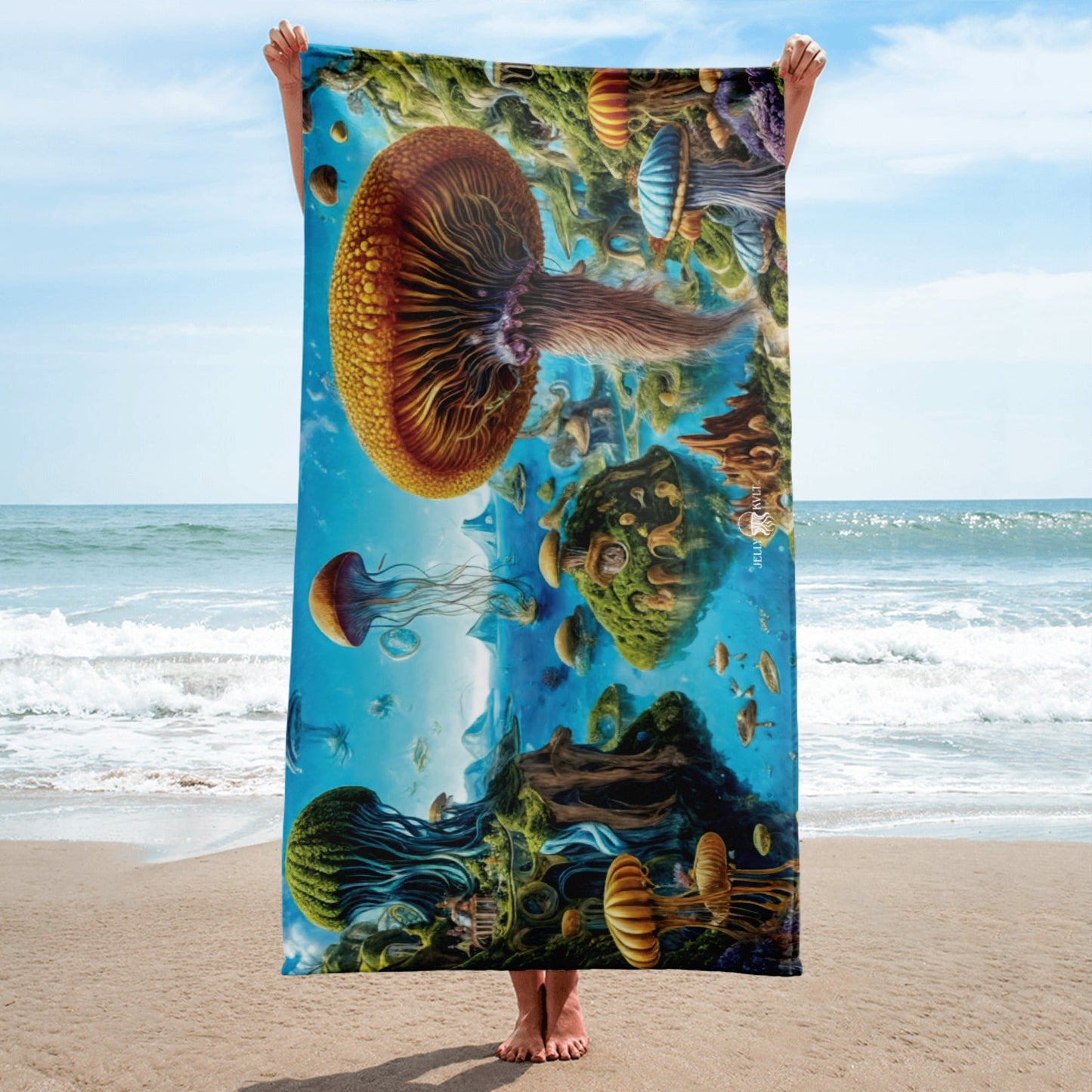 Beach Towel - Aquatic Utopia - by Jelly Kvlt
