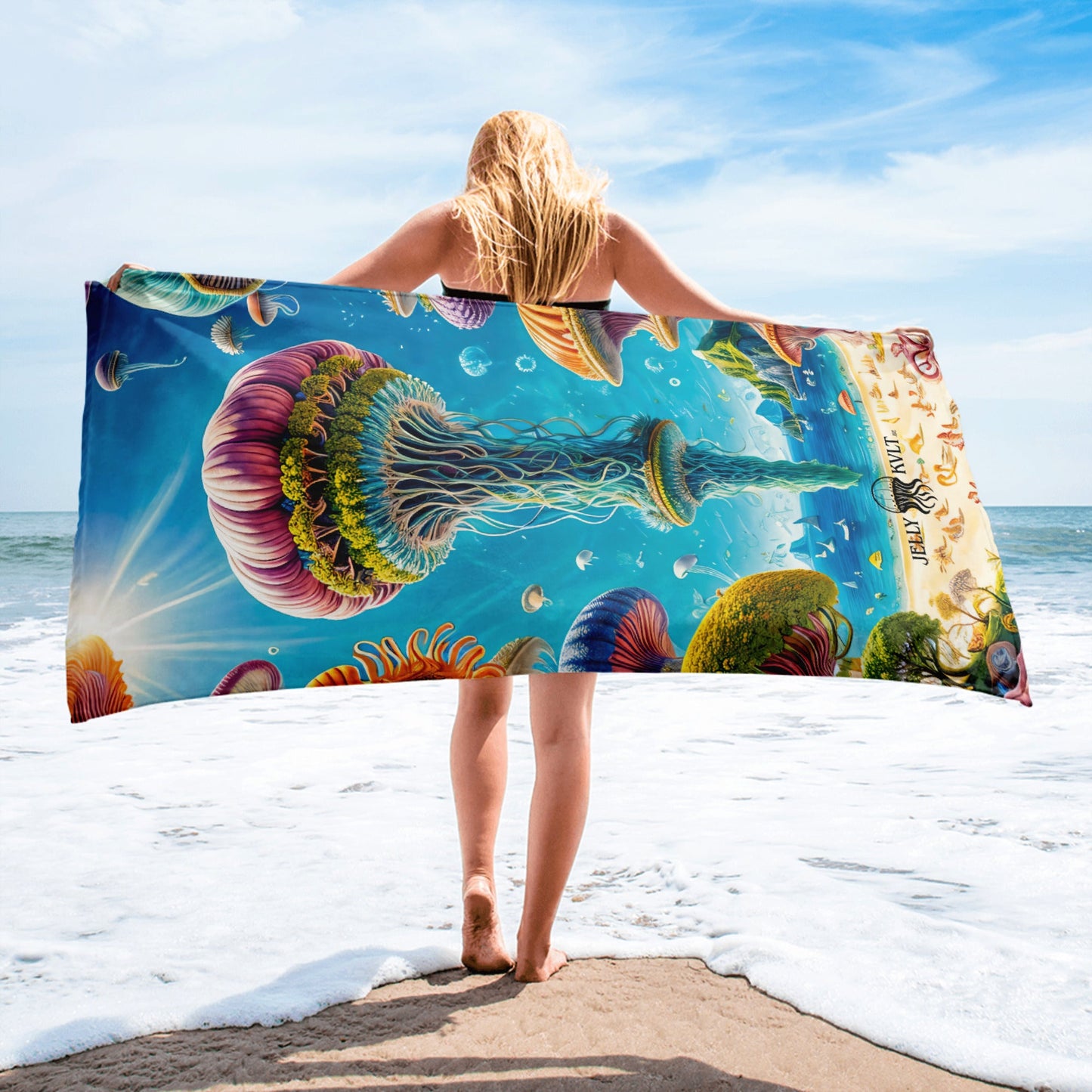 Beach Towel - Sandsational Fiesta - by Jelly Kvlt