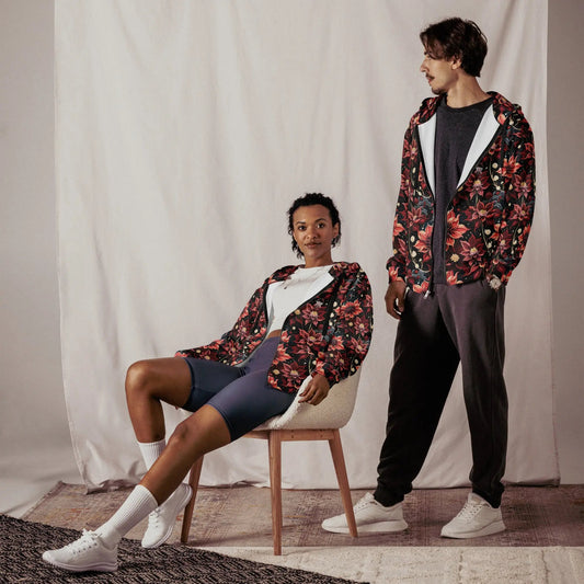 Twilight Dahlia Comfort Zip Hoodie | Soft & Stylish