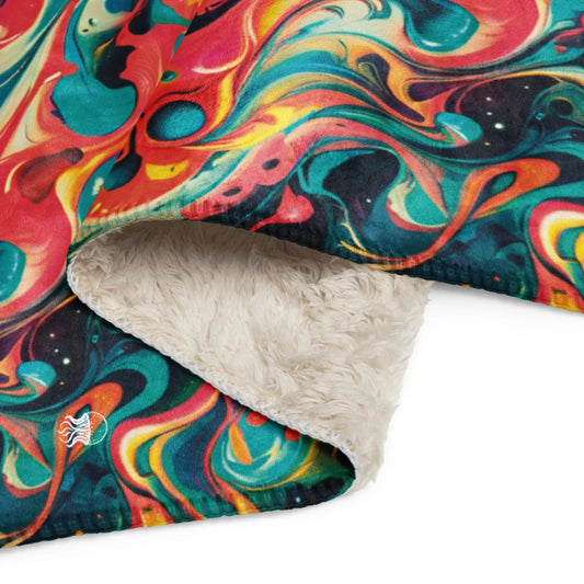 Warm Sherpa Blanket - Celestial Splash | Cozy & Stylish by Jelly Kvlt
