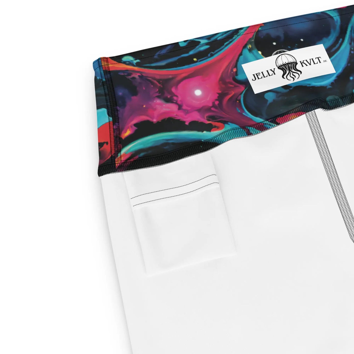 Yoga Capri Leggings - Astral Tempest - by Jelly Kvlt