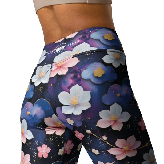 Yoga Leggings - Cosmic Sakura by Jelly Kvlt