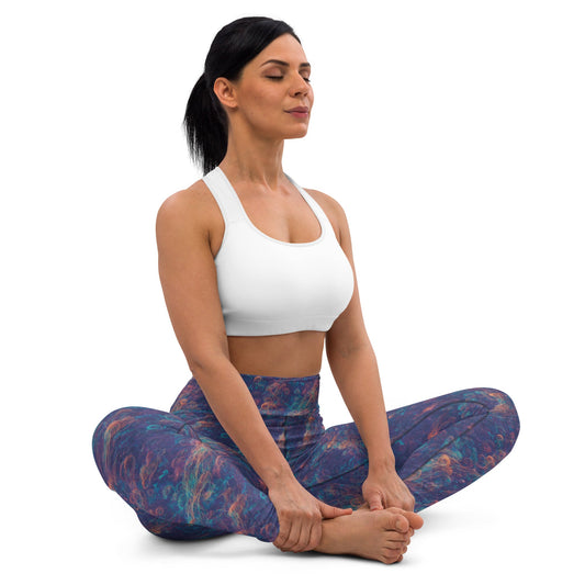 Stylish Yoga Leggings - Galactic Tangle for Ultimate Comfort & Flexibility