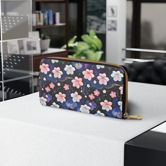 Zipper Wallet - Cosmic Sakura - by Jelly Kvlt