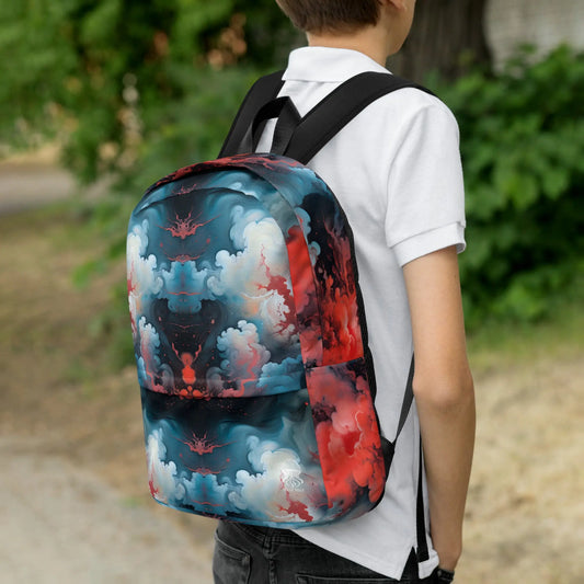 Backpack - Ethereal Crimson Flow - Light - by Jelly Kvlt