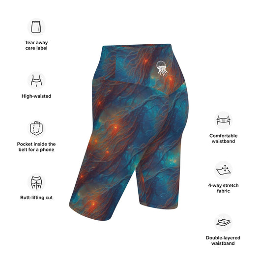 Biker Shorts - Nebular Nexus - by Jelly Kvlt