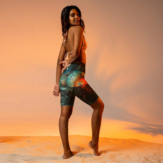 Biker Shorts - Chthonic Echoes - by Jelly Kvlt