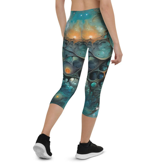 Capri Leggings - Chthonic Echoes - by Jelly Kvlt
