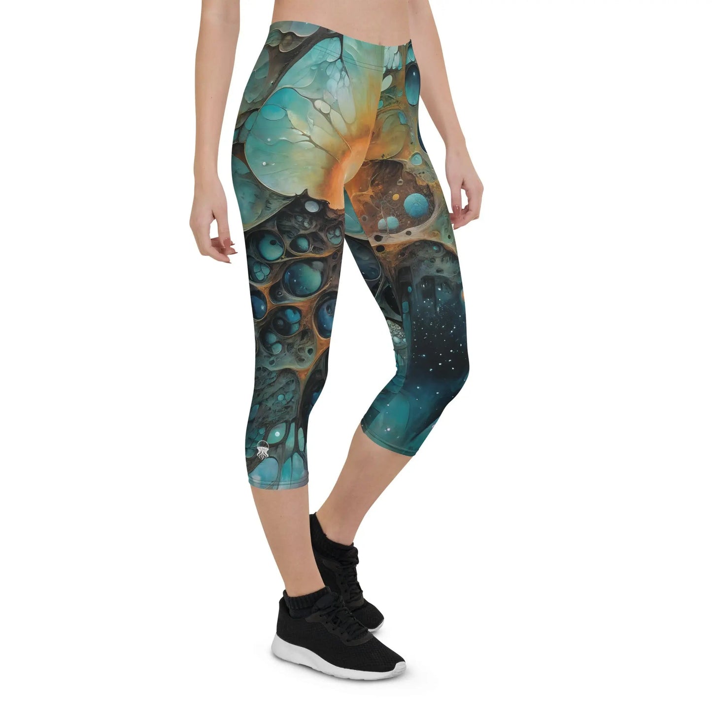 Capri Leggings - Chthonic Echoes - by Jelly Kvlt