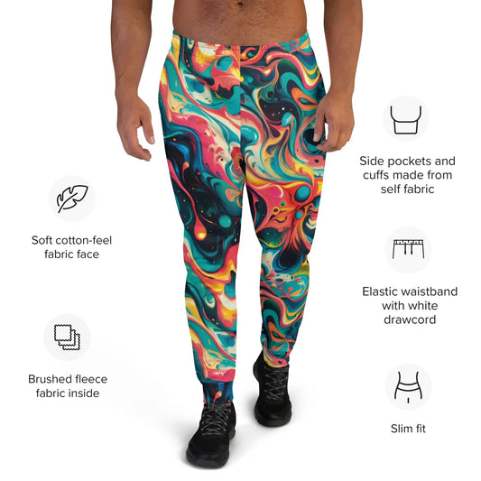 Men's Comfortable Joggers - Color Splash