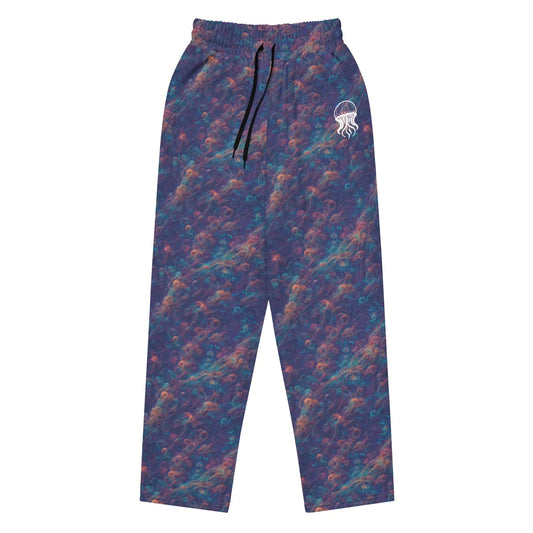 Unisex Wide-leg Joggers - Galactic Tangle - by Jelly Kvlt