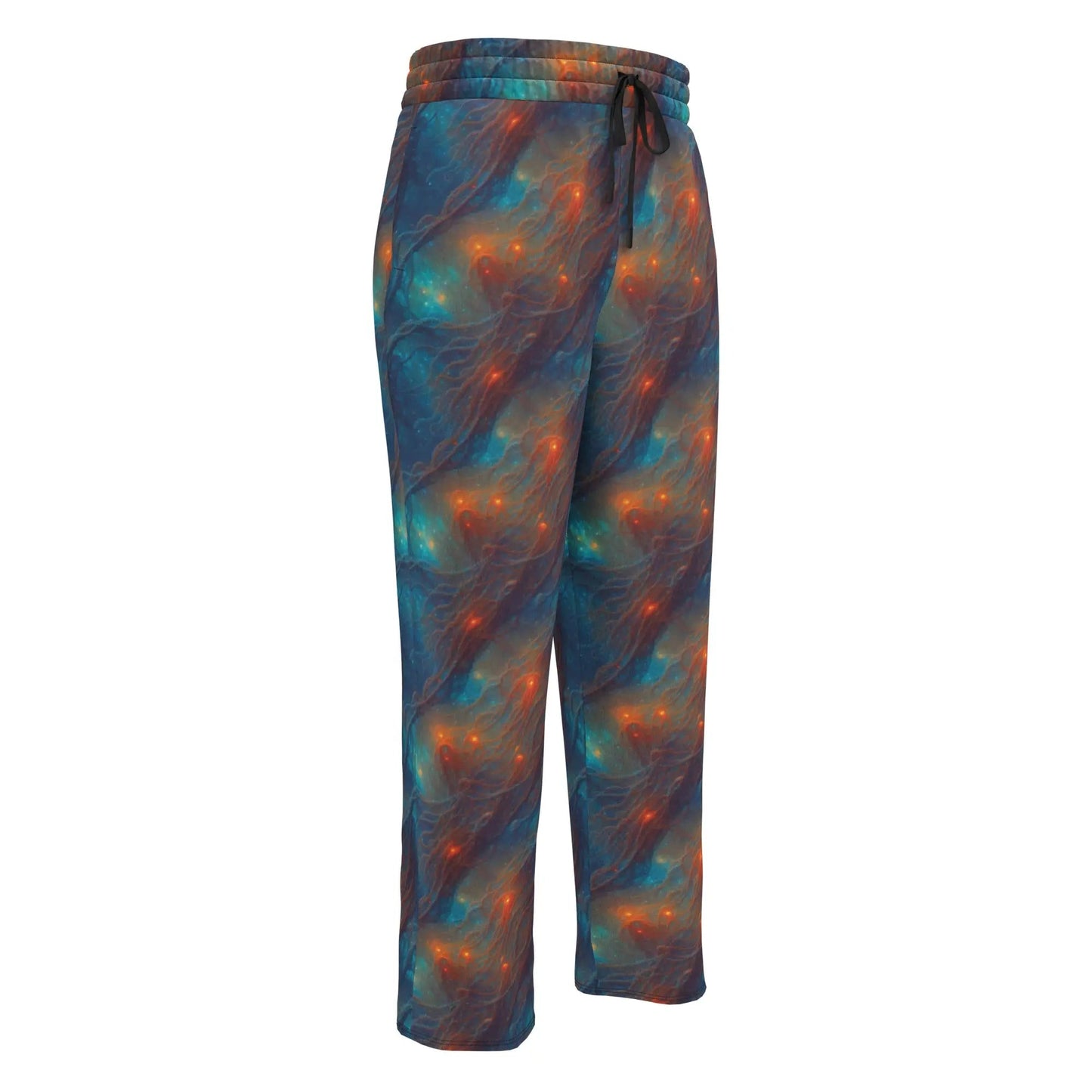 Unisex Wide-leg Joggers - Nebular Nexus - by Jelly Kvlt