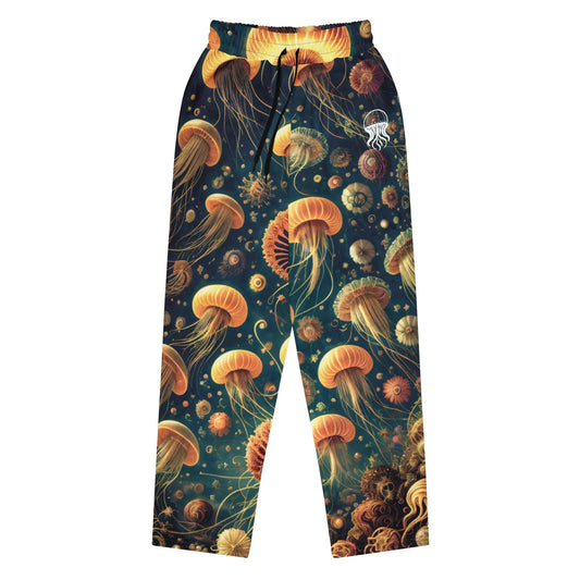 Unisex Wide-leg Joggers - Eldritch Ballet - by Jelly Kvlt