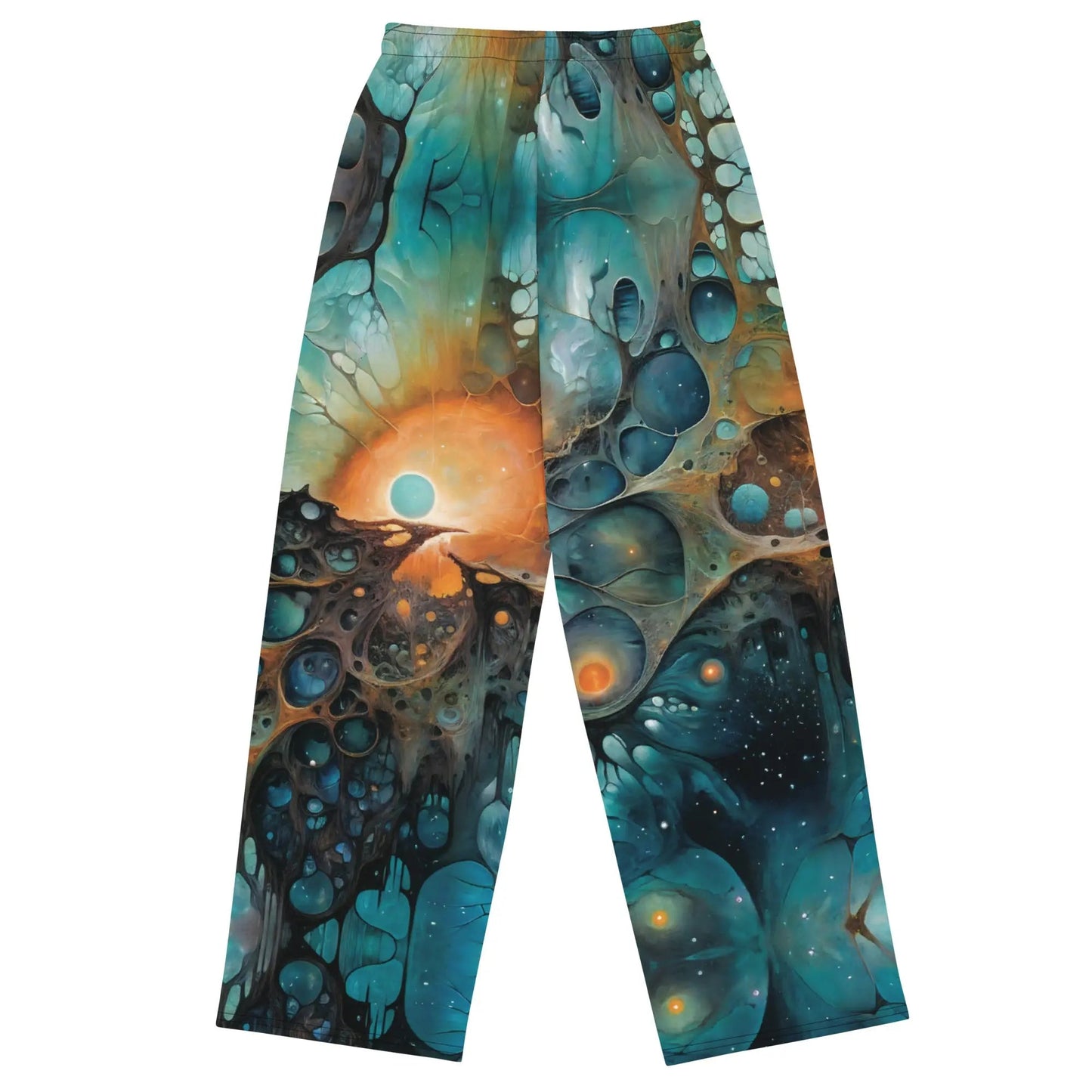 Wide-leg Pants - Chthonic Echoes - by Jelly Kvlt