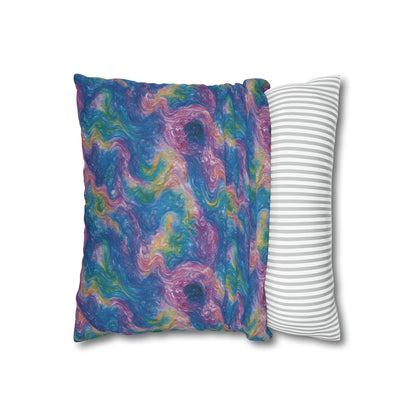 Square Pillow Case - Quantum Drift - by Jelly Kvlt