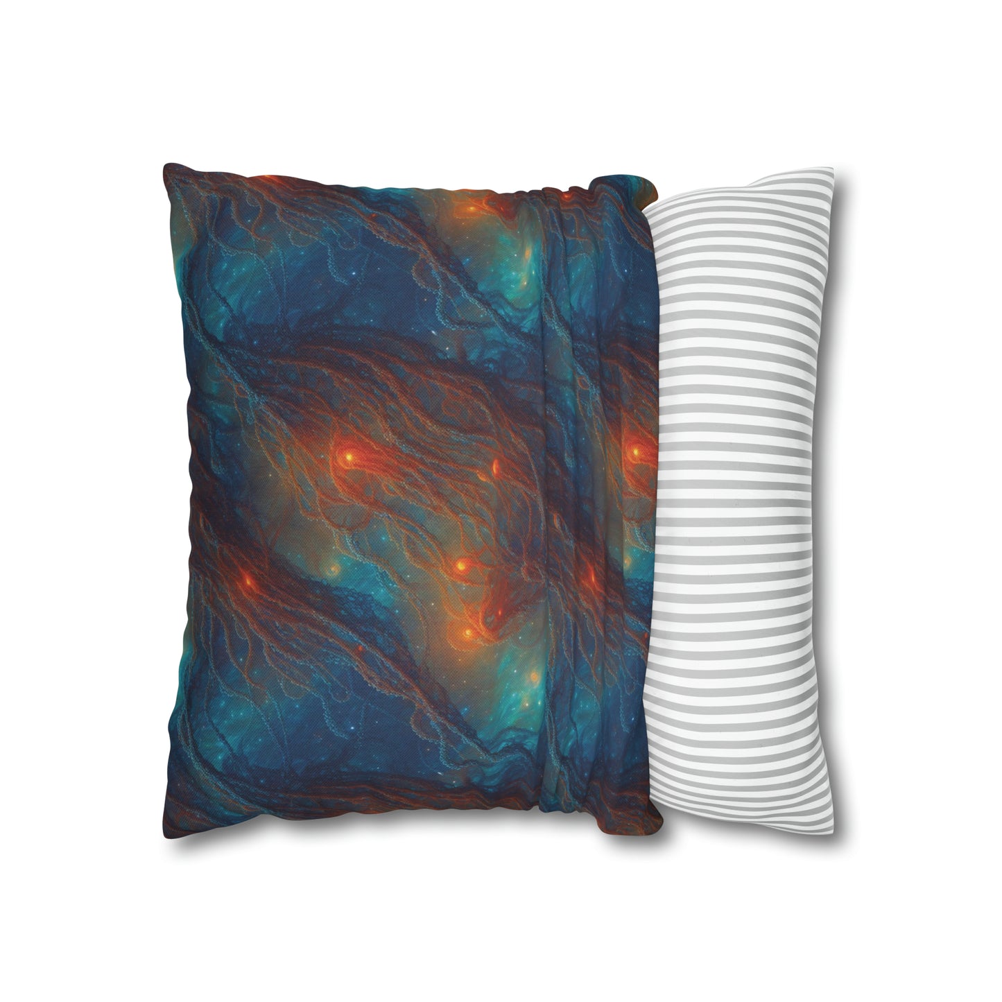 Square Pillow Case - Nebular Nexus - by Jelly Kvlt