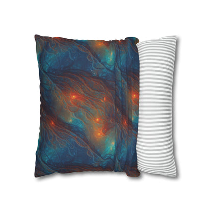 Square Pillow Case - Nebular Nexus - by Jelly Kvlt