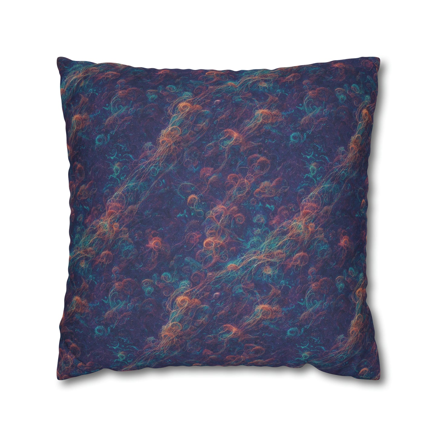 Square Pillow Case - Galactic Tangle - by Jelly Kvlt