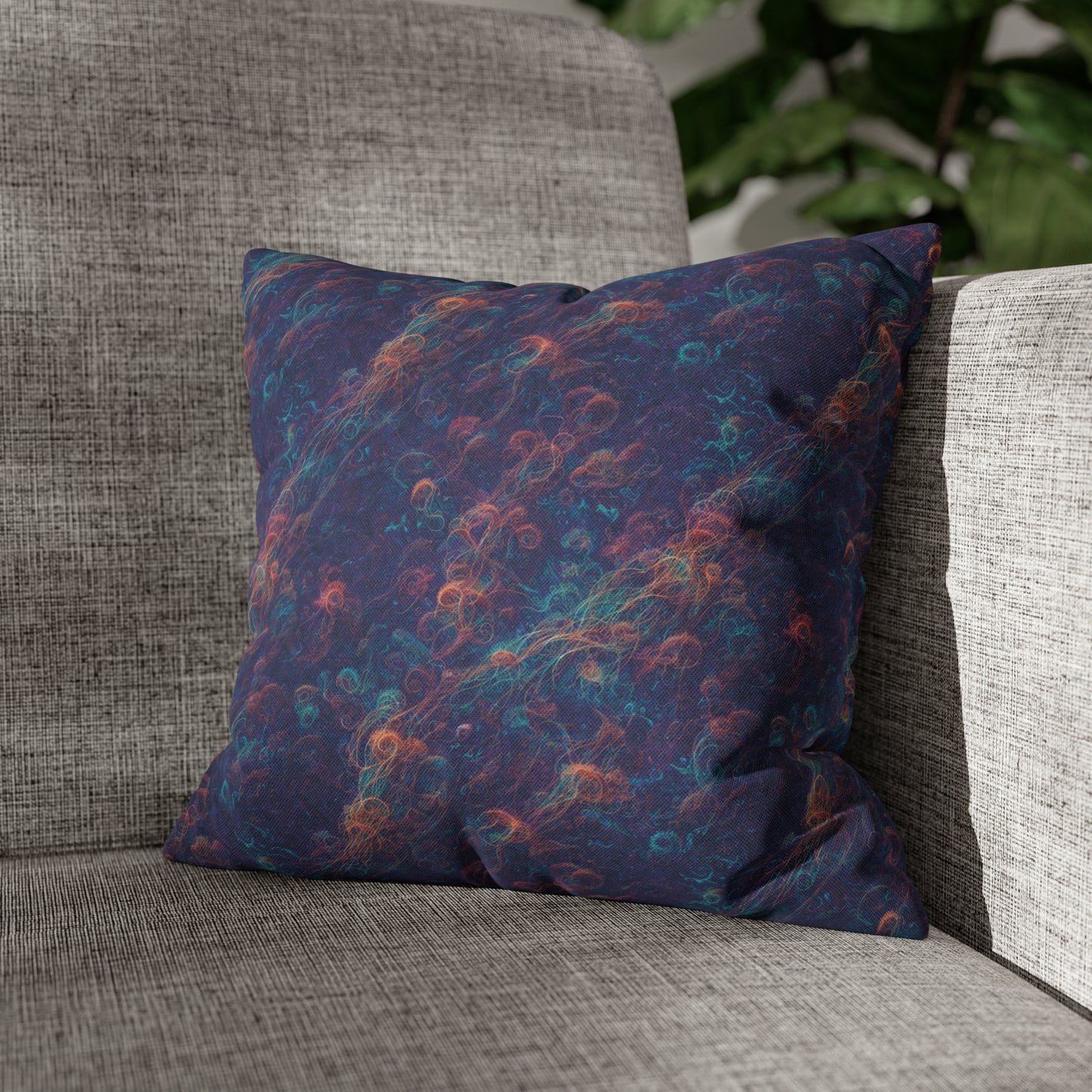 Square Pillow Case - Galactic Tangle - by Jelly Kvlt