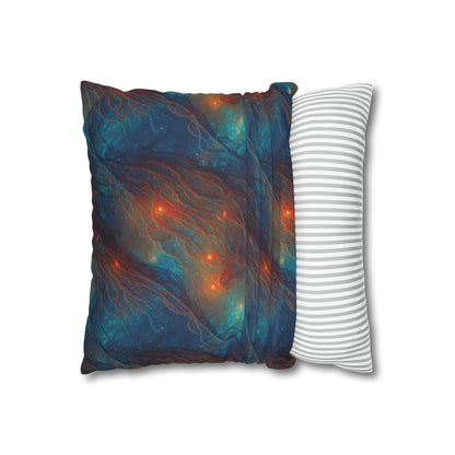 Square Pillow Case - Nebular Nexus - by Jelly Kvlt