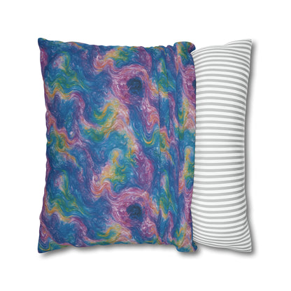 Square Pillow Case - Quantum Drift - by Jelly Kvlt