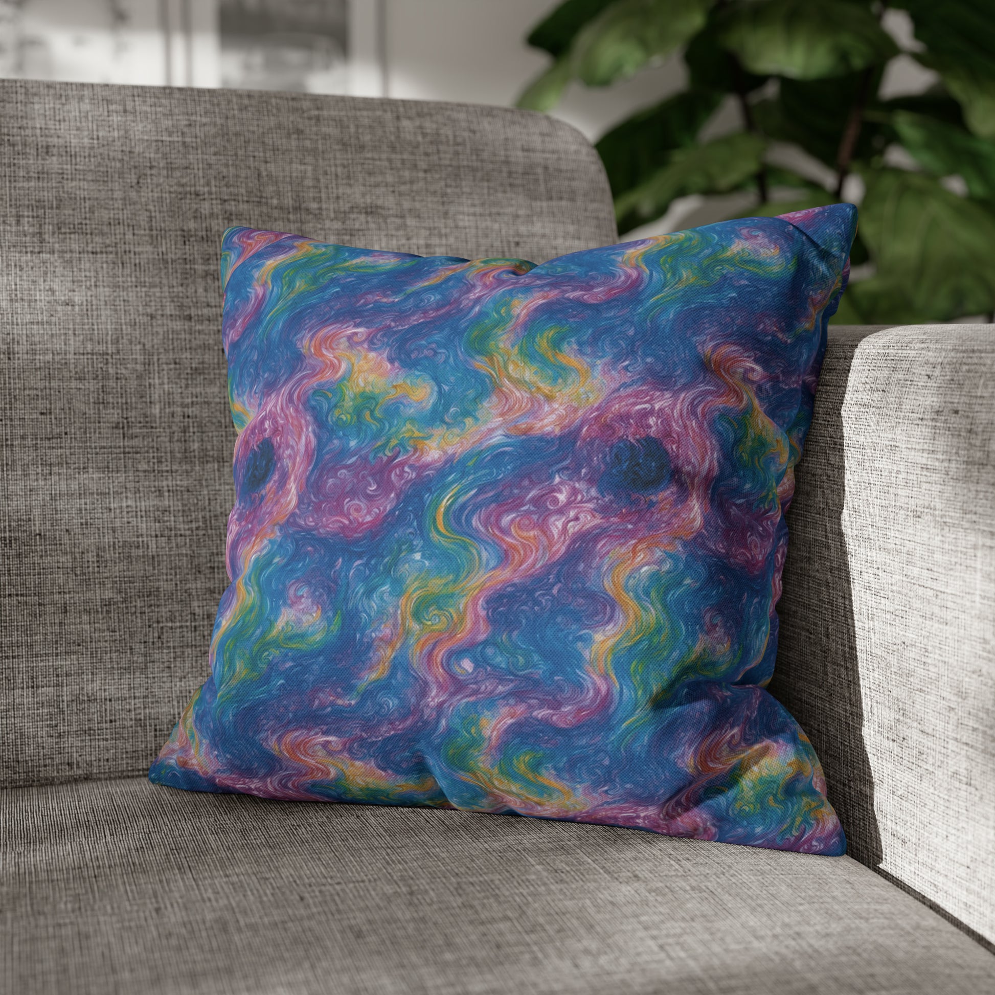 Square Pillow Case - Quantum Drift - by Jelly Kvlt