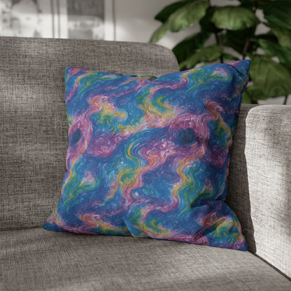 Square Pillow Case - Quantum Drift - by Jelly Kvlt