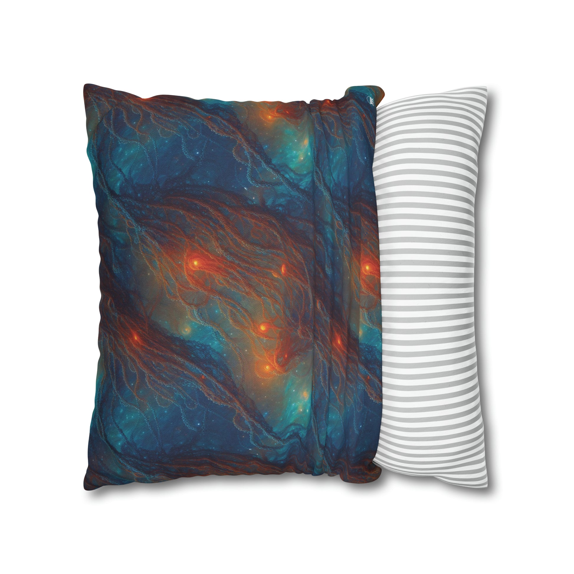 Square Pillow Case - Nebular Nexus - by Jelly Kvlt