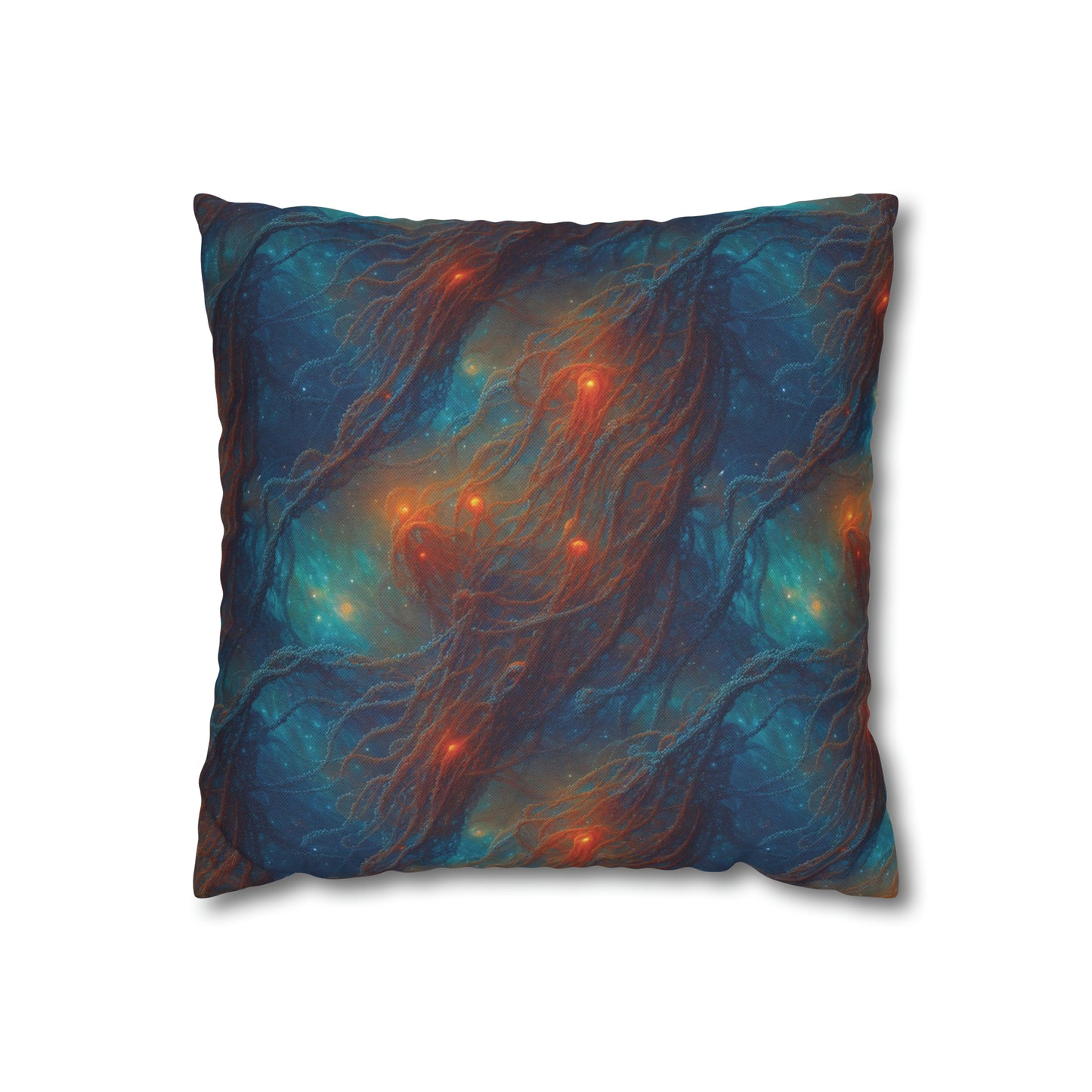 Square Pillow Case - Nebular Nexus - by Jelly Kvlt