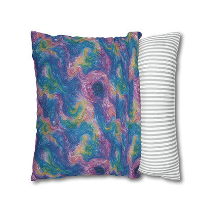 Square Pillow Case - Quantum Drift - by Jelly Kvlt