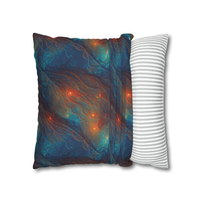 Square Pillow Case - Nebular Nexus - by Jelly Kvlt