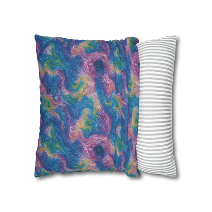 Square Pillow Case - Quantum Drift - by Jelly Kvlt