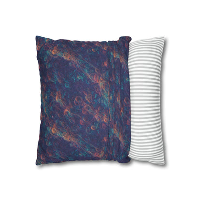 Square Pillow Case - Galactic Tangle - by Jelly Kvlt