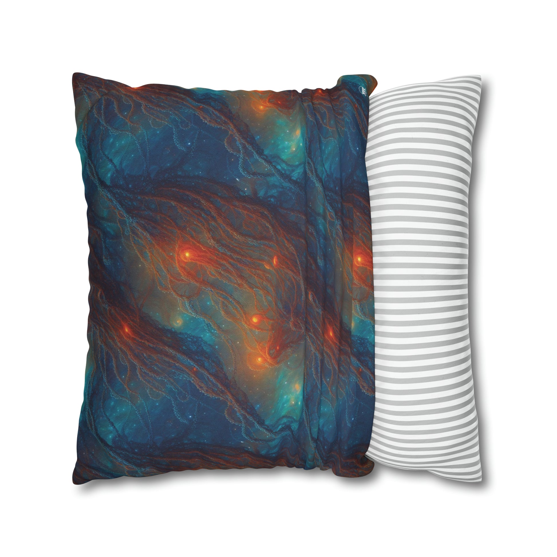 Square Pillow Case - Nebular Nexus - by Jelly Kvlt