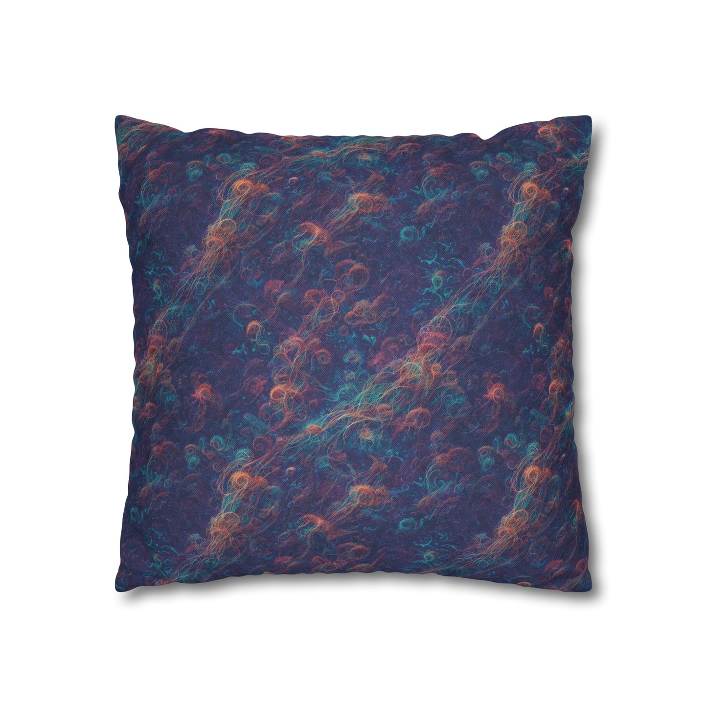 Square Pillow Case - Galactic Tangle - by Jelly Kvlt