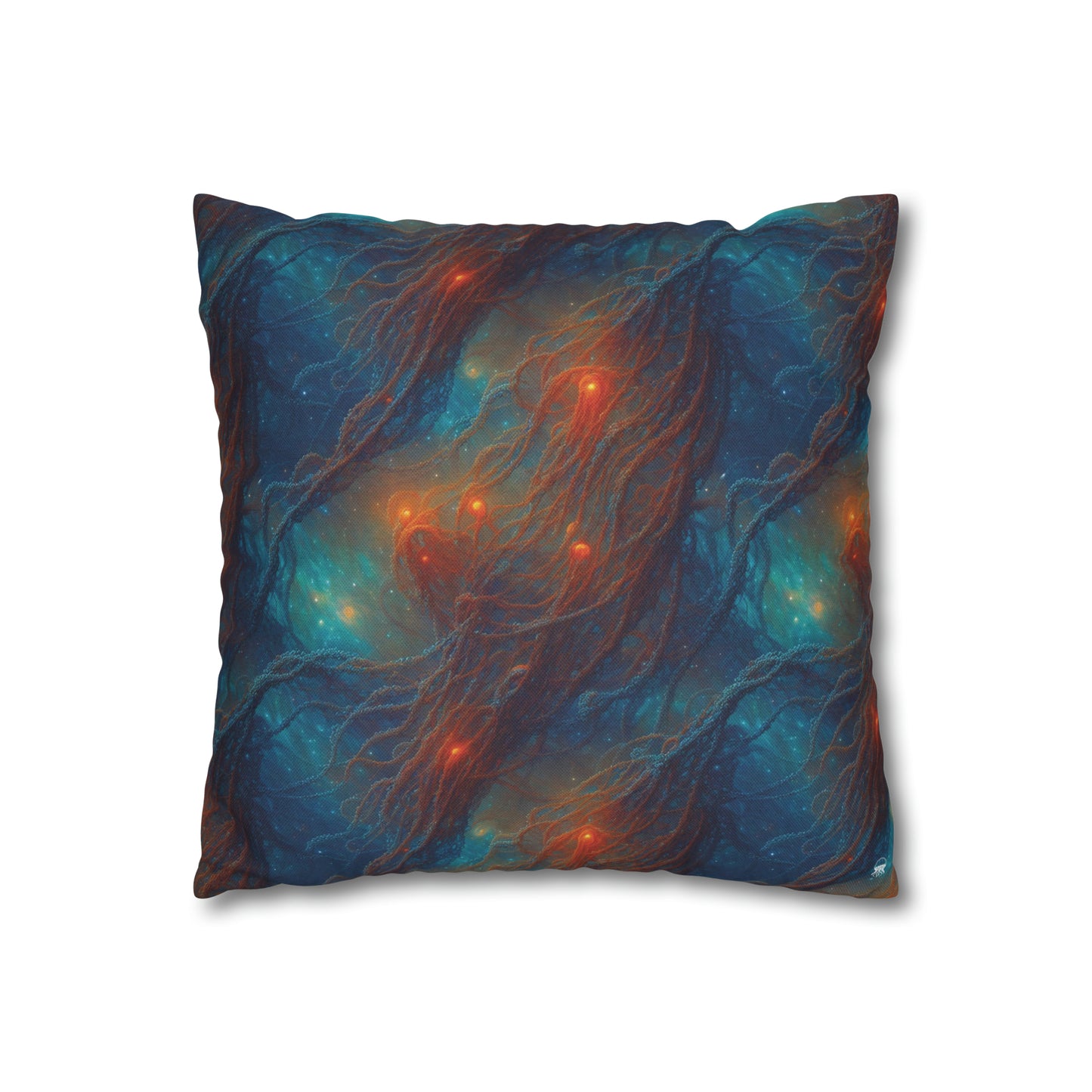 Square Pillow Case - Nebular Nexus - by Jelly Kvlt