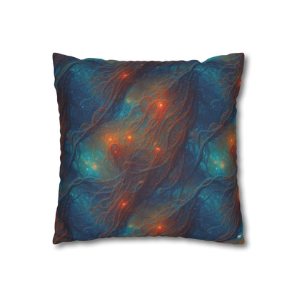 Square Pillow Case - Nebular Nexus - by Jelly Kvlt