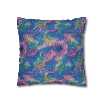 Square Pillow Case - Quantum Drift - by Jelly Kvlt