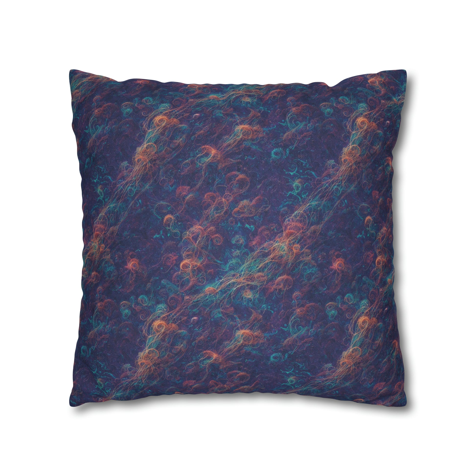 Square Pillow Case - Galactic Tangle - by Jelly Kvlt