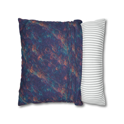 Square Pillow Case - Galactic Tangle - by Jelly Kvlt