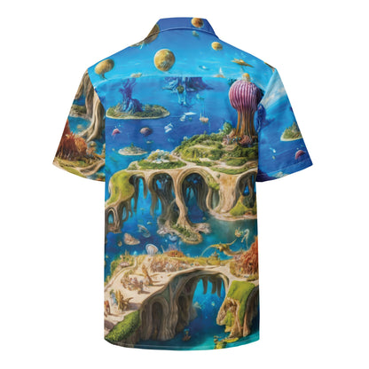 Hawaiian Shirt - Fantasia Lagoon - by Jelly Kvlt