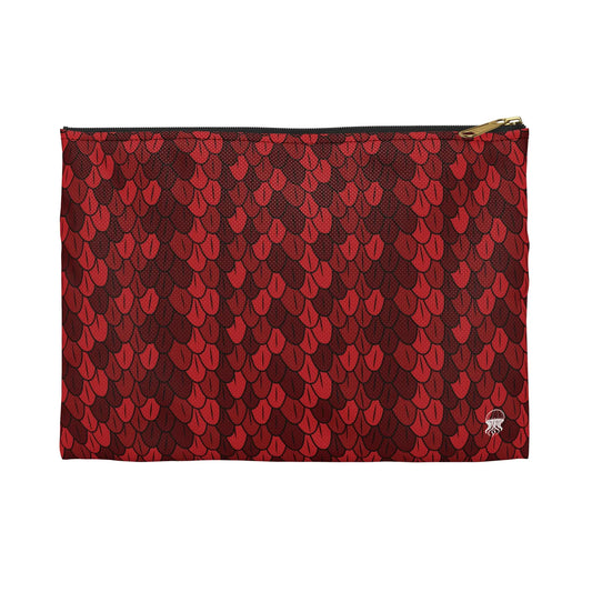 Accessory Pouch - Carmine Wyrm - by Jelly Kvlt